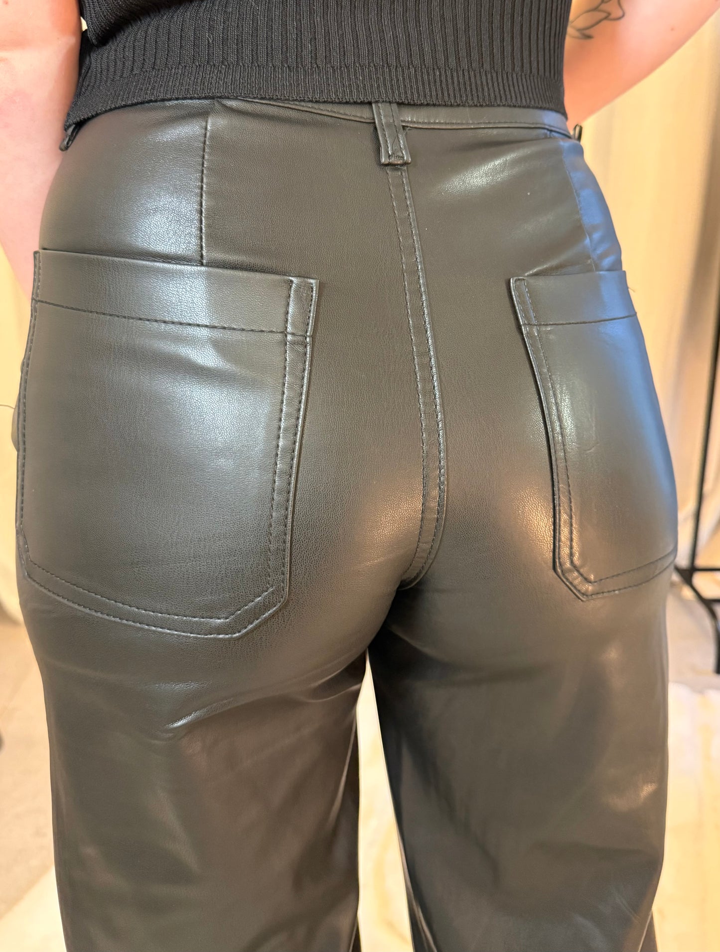Pantalon simili cuir EVY