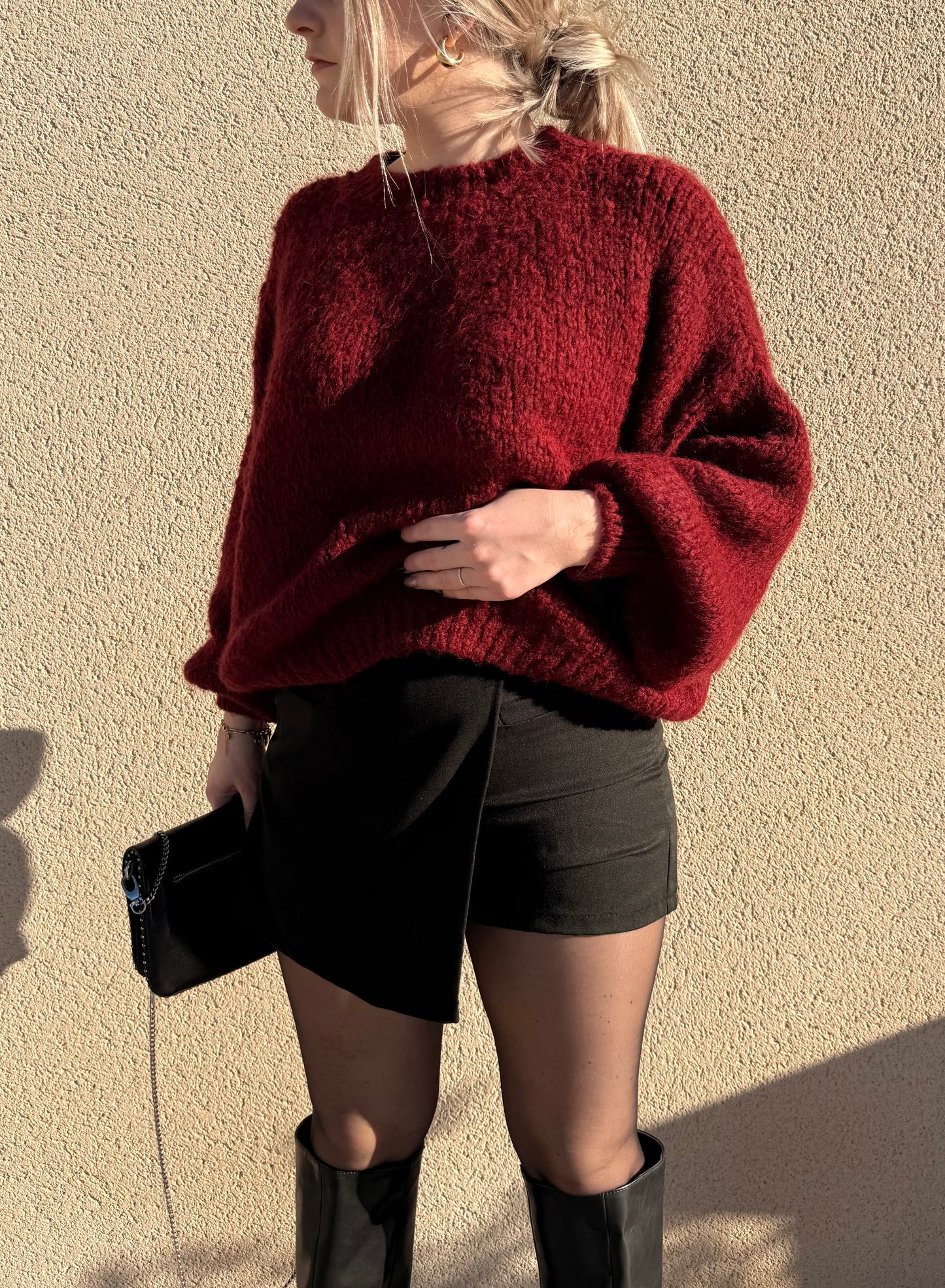 Jupe short LEONIE noire