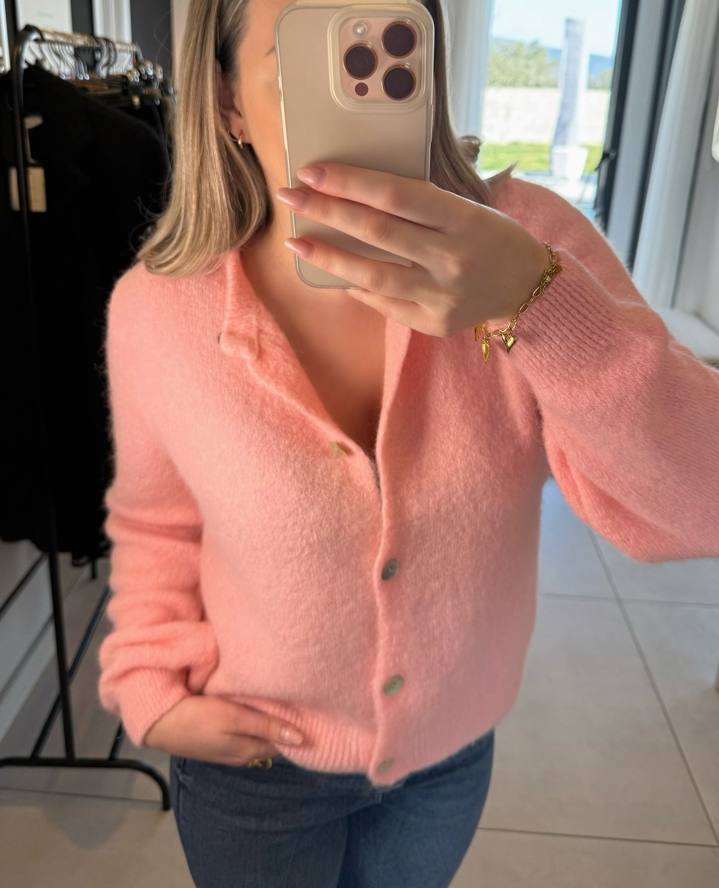 Gilet MELINA rose
