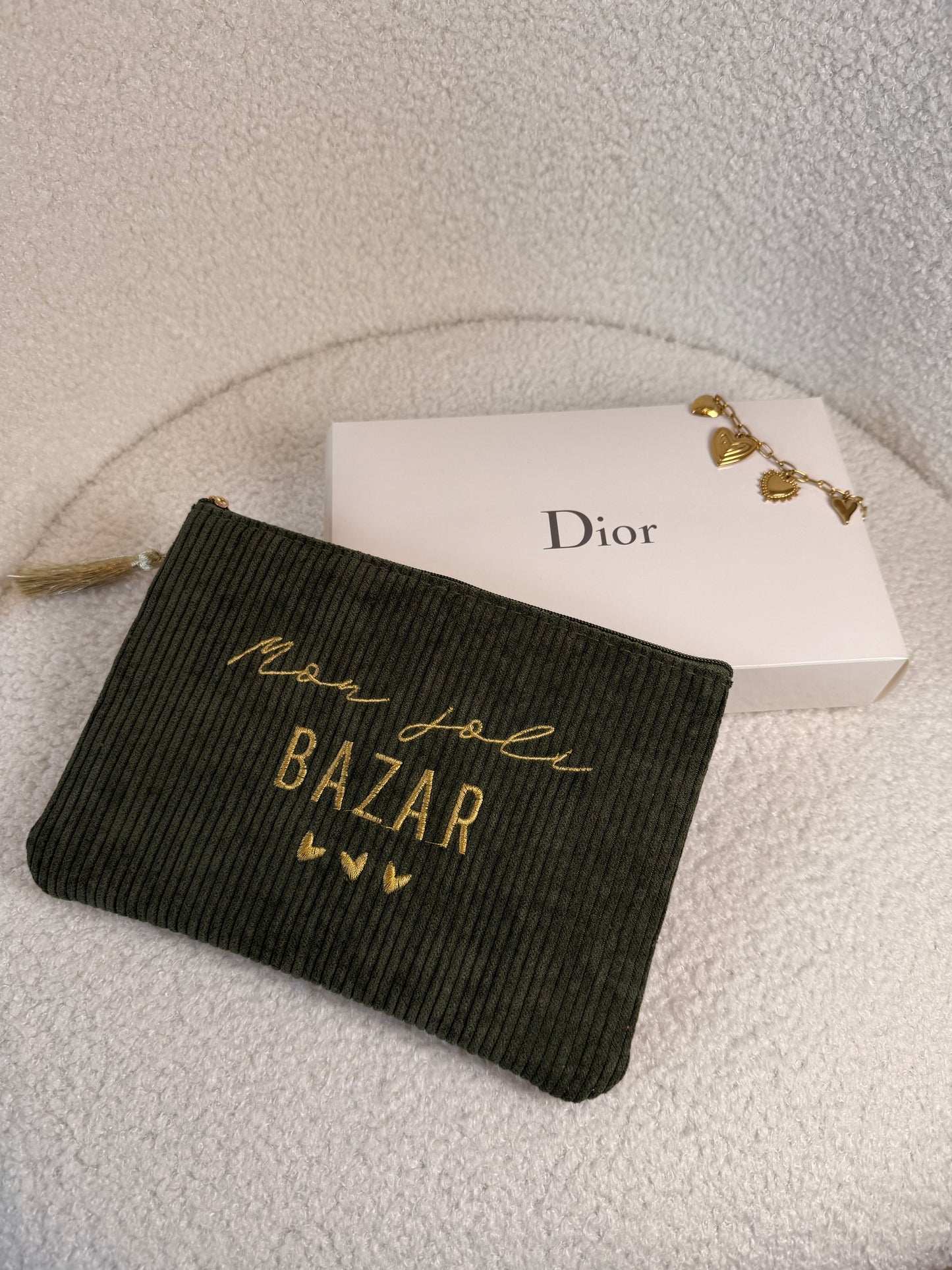 Pochette JOLI BAZAR kaki