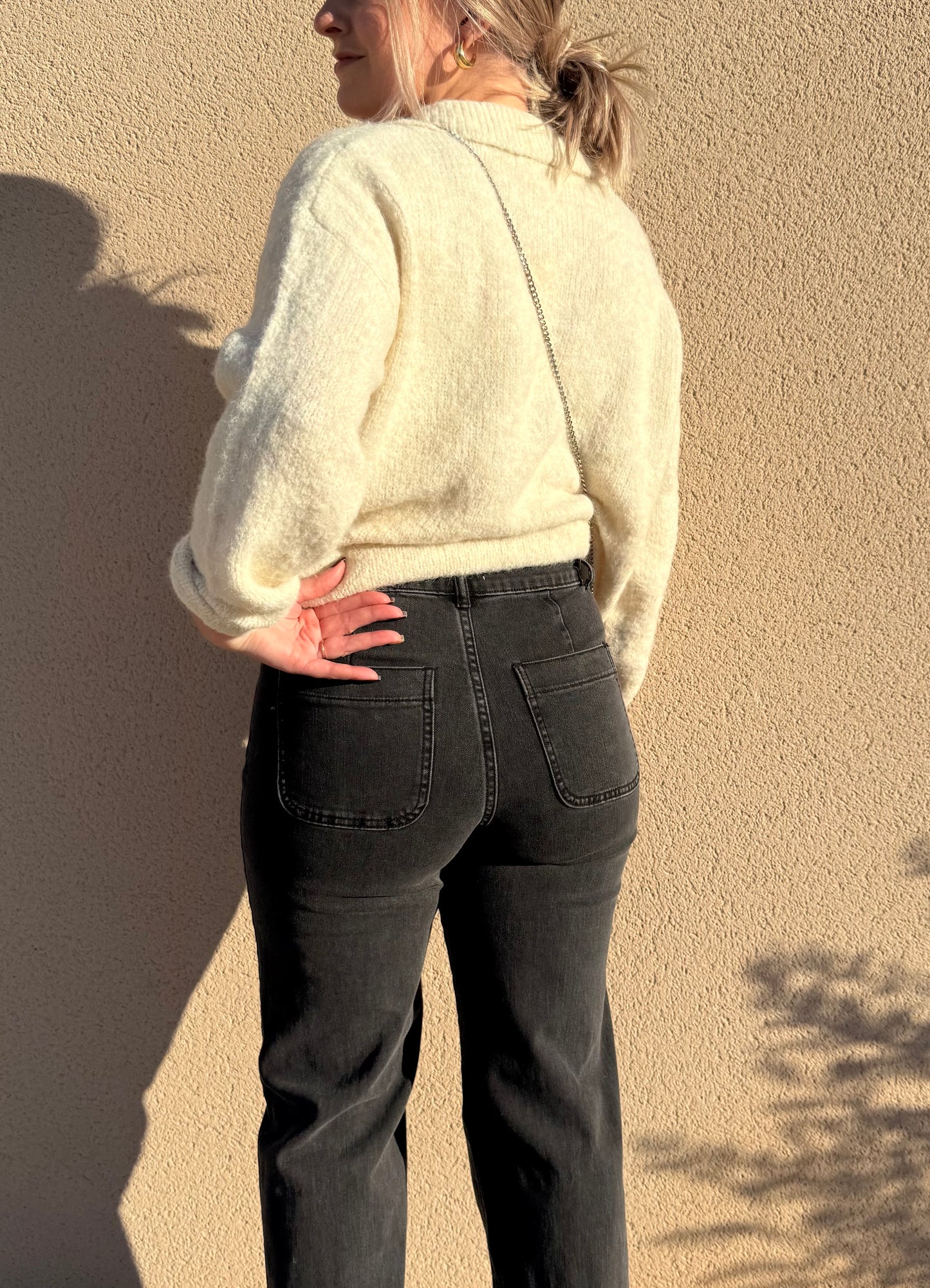 Jeans flare ELLA gris