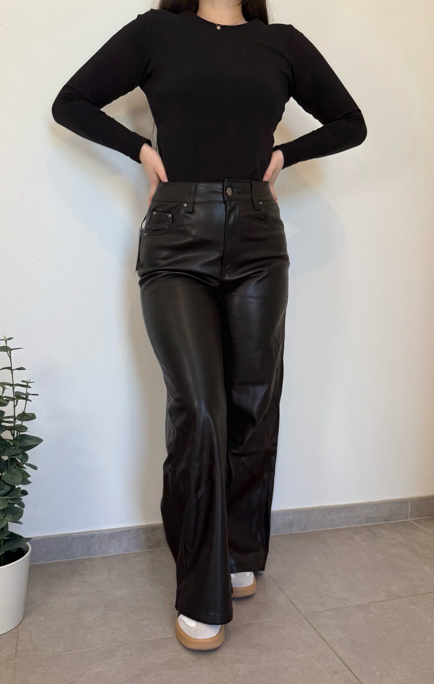 Pantalon simili cuir EVY