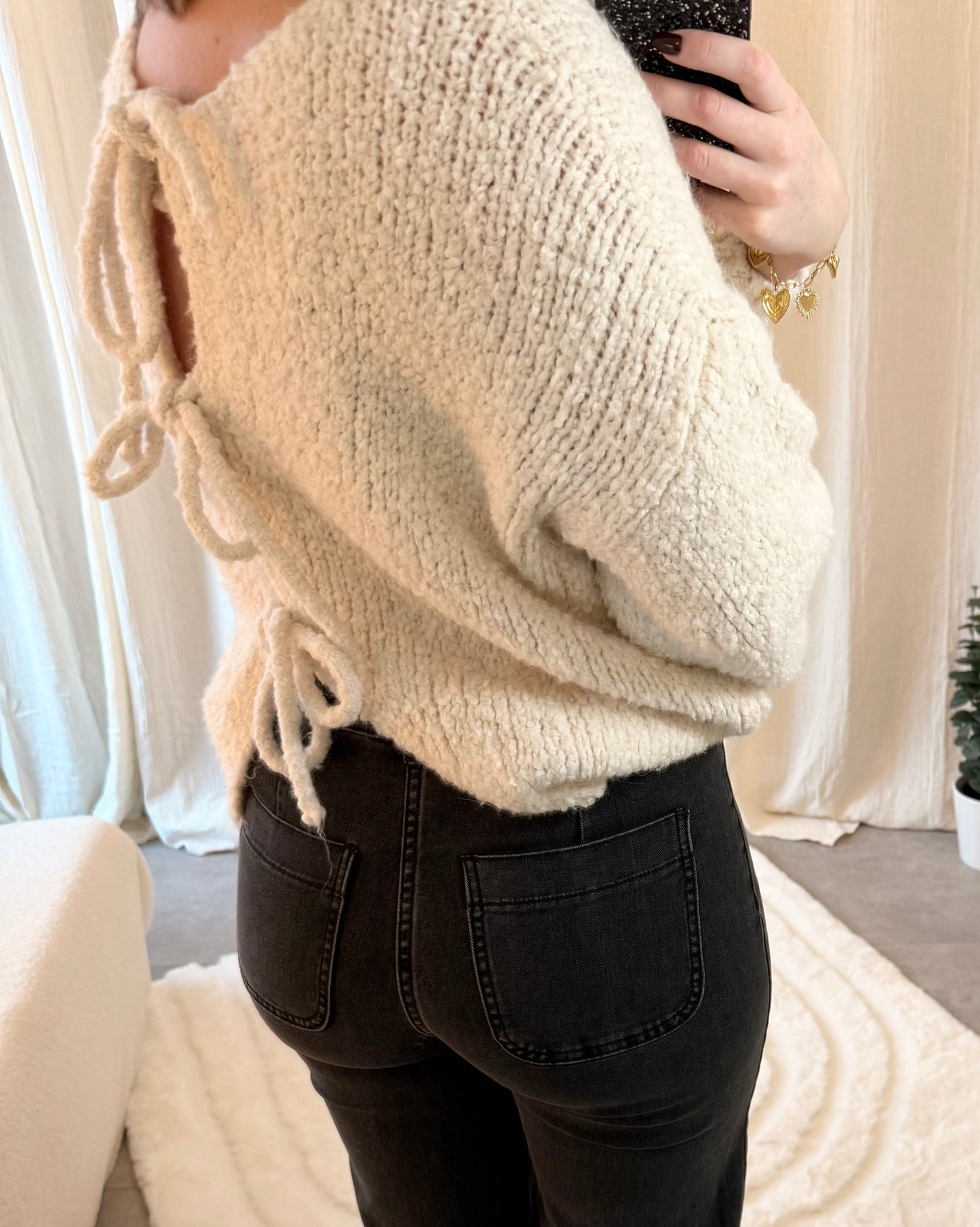 Jeans flare ELLA gris