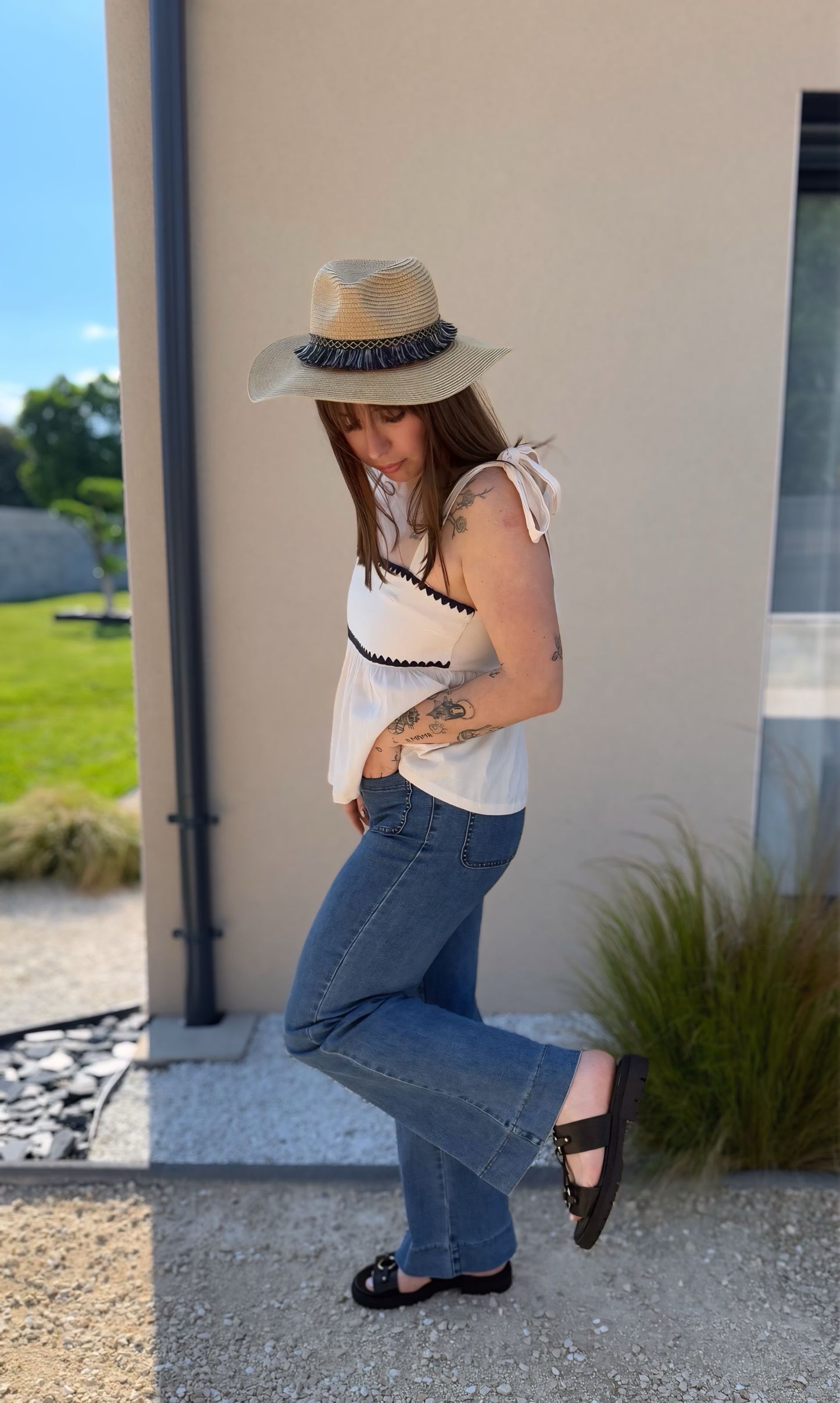 Jean flare CHARLIE bleu (petite)