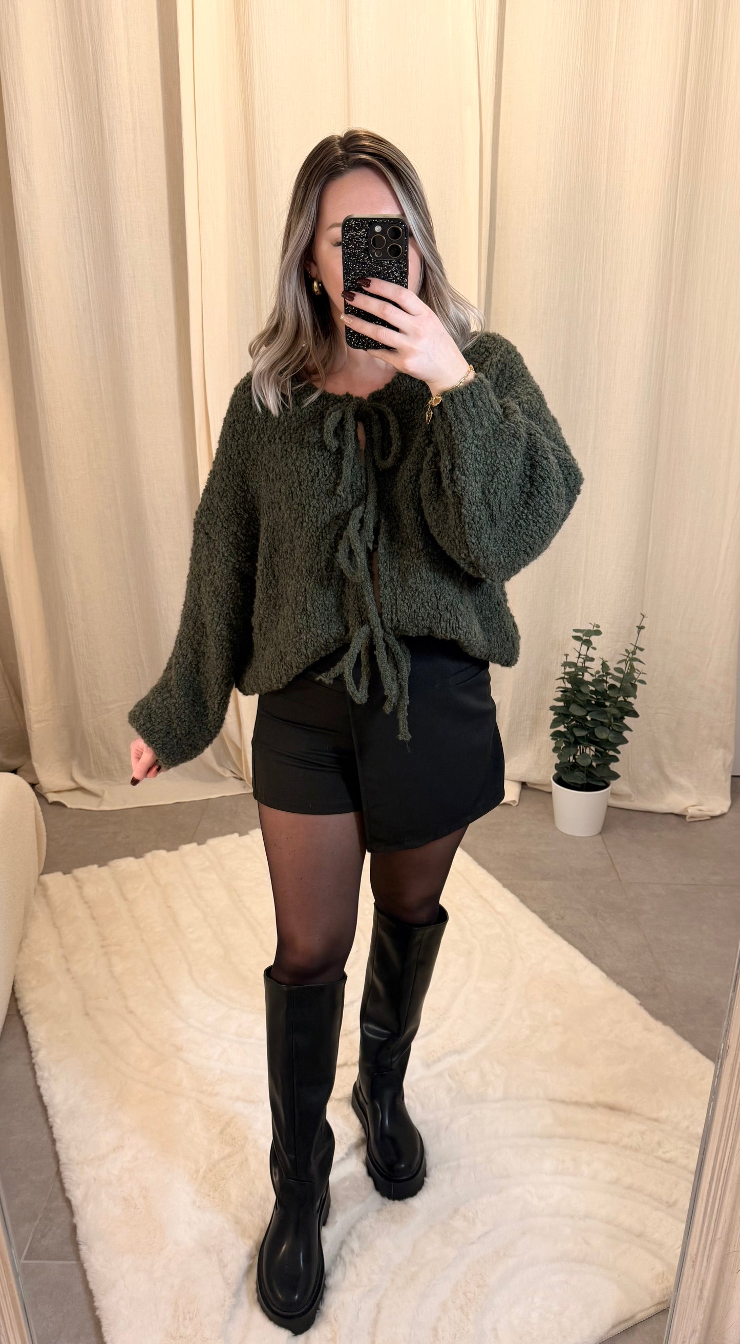 Jupe short LEONIE noire