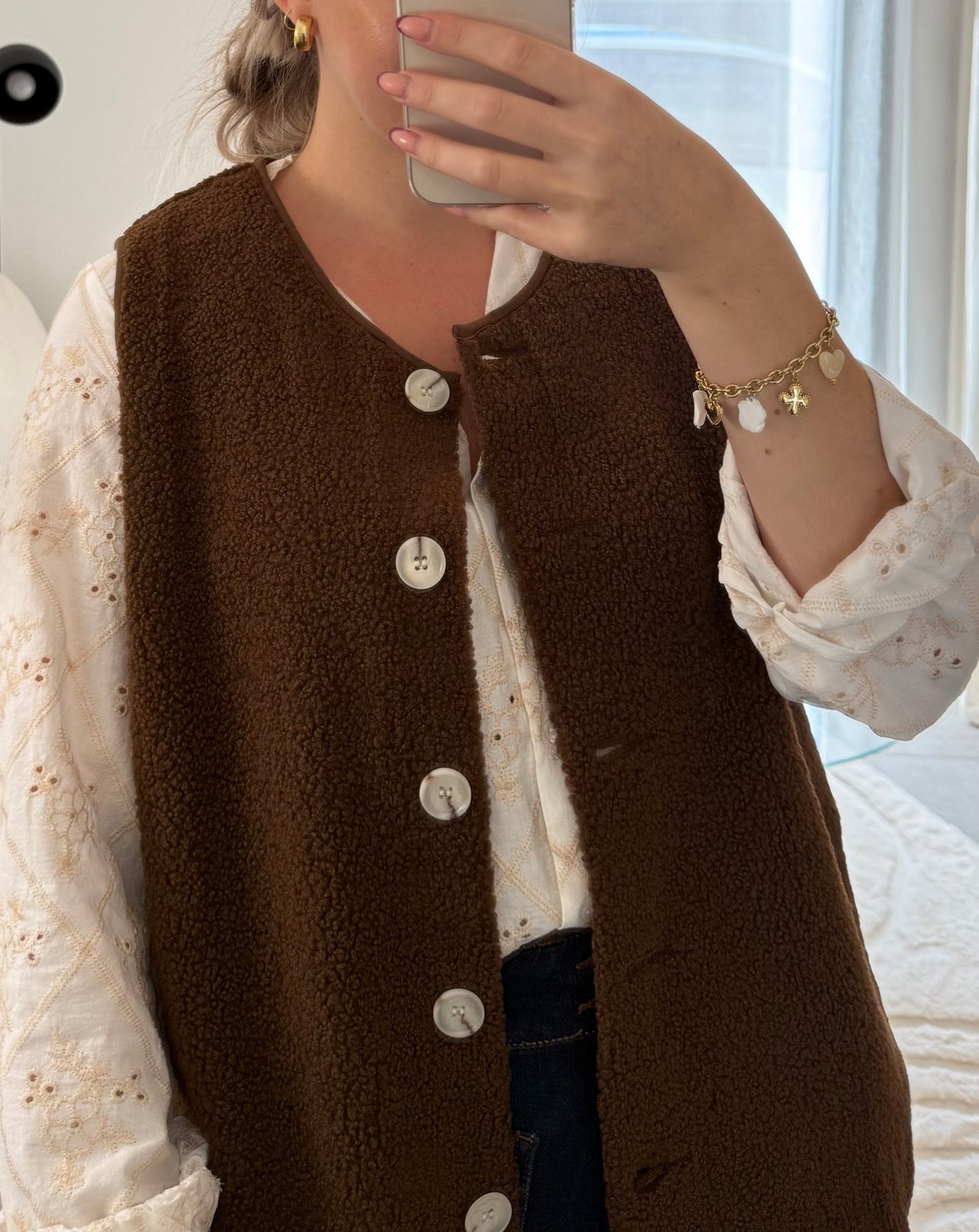 Veste TEDDY chocolat