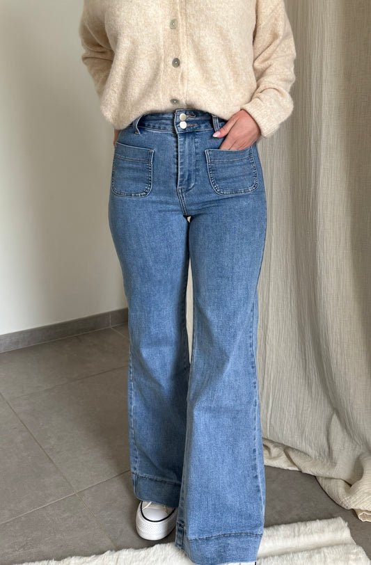 Jean flare CHARLIE bleu clair