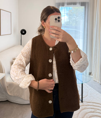 Veste TEDDY chocolat