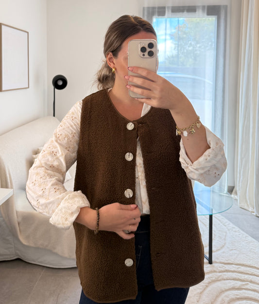 Veste TEDDY chocolat